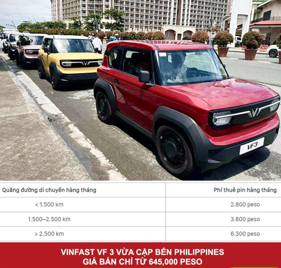 VinFast bắt đầu bán VF 3 tại thị trường Philippines 🇻🇳